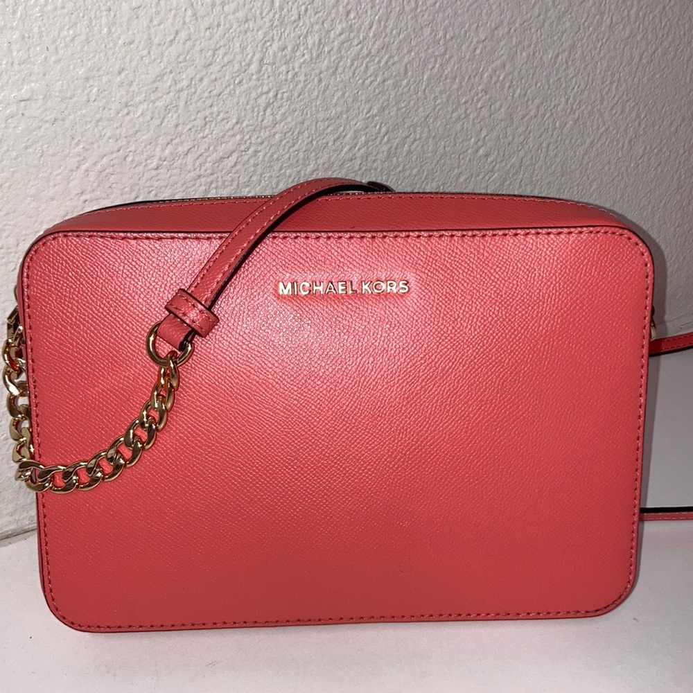 Michael Kors Saffiano Leather Crossbody Bag